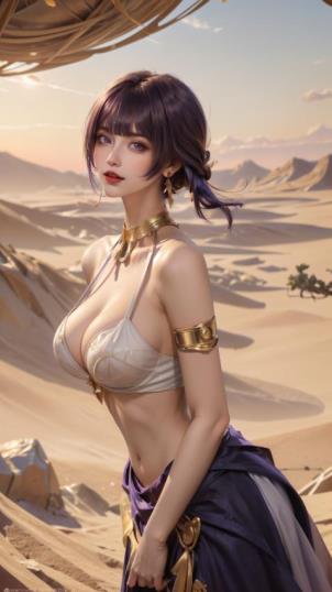 百度盘+AI绘画+精美+原神沙漠女王系列+281P+612M+分卷压缩下载注意事项